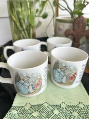 Wedgwood Peter Rabbit Mug Set of 4 | Made in England | Children's Tea Cups